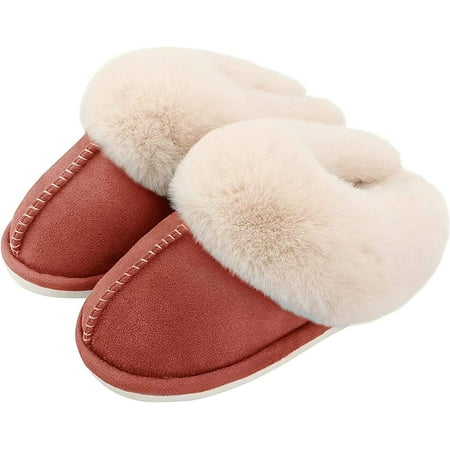 

CoCopeanut Women s Slippers Solid Color Plush Slippers Winter Slippers Warm Home Slippers Couple Slippers