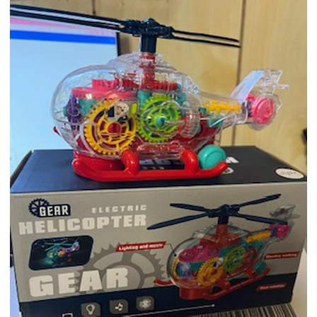 Battery Operated Electric Helicopter with Lights and Music