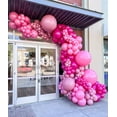 thumbnail image 3 of Globos de fiesta de látex Bezente, 5 pulgadas, 150 unidades, color rosa, 3 of 8