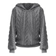 thumbnail image 2 of IMENGL Sweat à Capuche en Peluche Uni, Gris 4TG, Taille M-5TG, 2 of 3