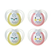 Tommee Tippee Closer to Nature Night Time Baby Pacifier, 0-6m, 4pk, Unisex