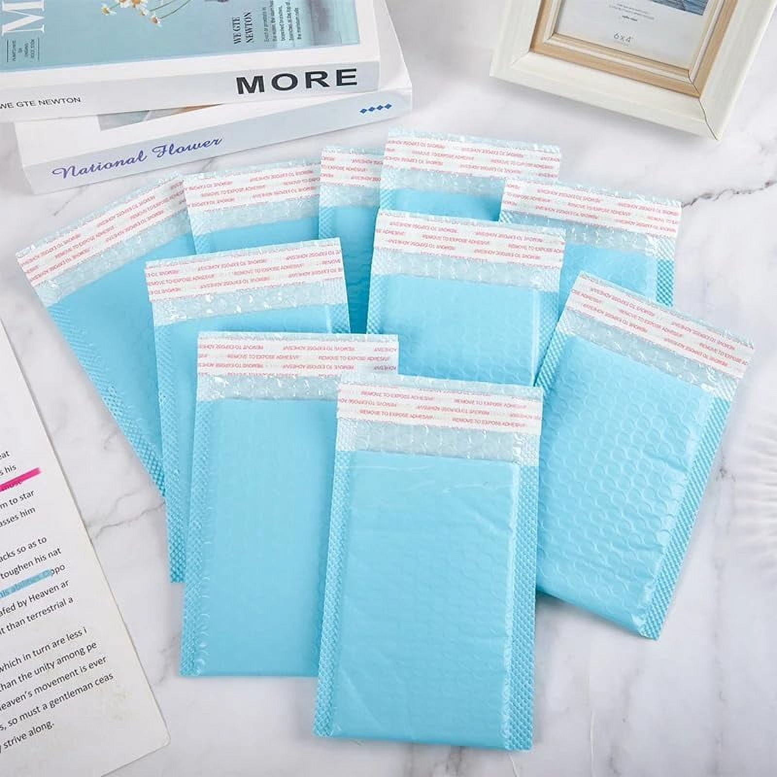 Bubble Mailers - 6 X 8 Inch Padded Envelopes, Blue Mailing Envelopes Bubble Padded, Bubble Envelopes, Padded Envelopes ﻿for Clothes Makeup Supplies (25Pack, 6 X 8'')