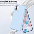 thumbnail image 3 of iPhone 11 Case Silicone iPhone 11 Phone Cases Women Men Gel Rubber Microfiber Lining Cushion Texture Cover Shockproof Protective, Light Blue, 3 of 8