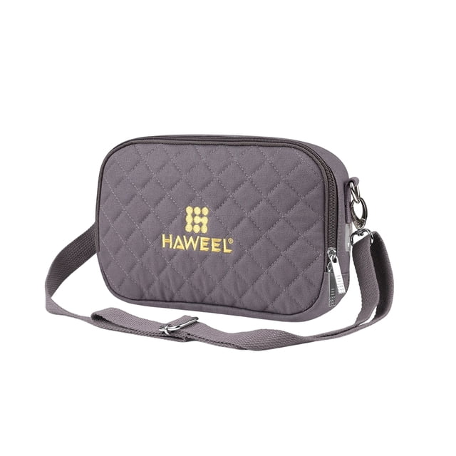 Sonducket Bolsa de calefacción térmica espesar bolsas de almacenamiento con cremallera forro de nailon desmontable ligero paquete de transporte Bolsas de mensajero y de hombro Gris