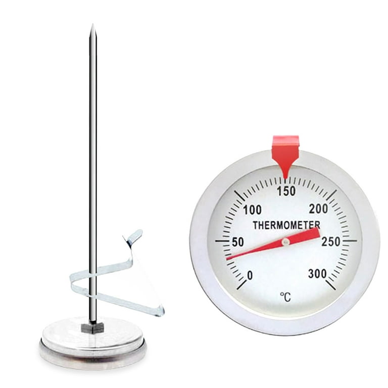 1pc Stainless Steel Fryer Kitchen Thermometer Oil Temperature Meter Oil  Temperature Meter Candy Thermometer