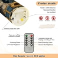 thumbnail image 4 of 2 PCS Tilted Flameless Candles Flickering LED Lights Battery Operated Candles with Remote Timers for Holiday Decor Beautiful Deer Wearing A Crown, 4 of 7