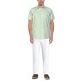 thumbnail image 2 of Cafe Luna Men's and Big Men's Pintuck Short Sleeve Guayabera Shirt, Sizes S-5XL, 2 of 3