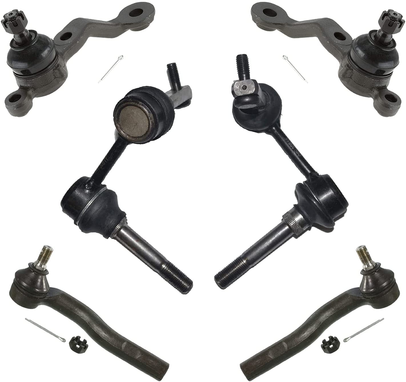 6pc Front Control Arms Ball Joint Outer Tierod for Lexus GS300 GS400 GS430 SC430 