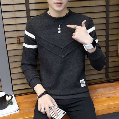 Byte Legend Plush Long Sleeve Sweater for Men in Spring and Autumn Autumn and Winter Leisure Pullovers