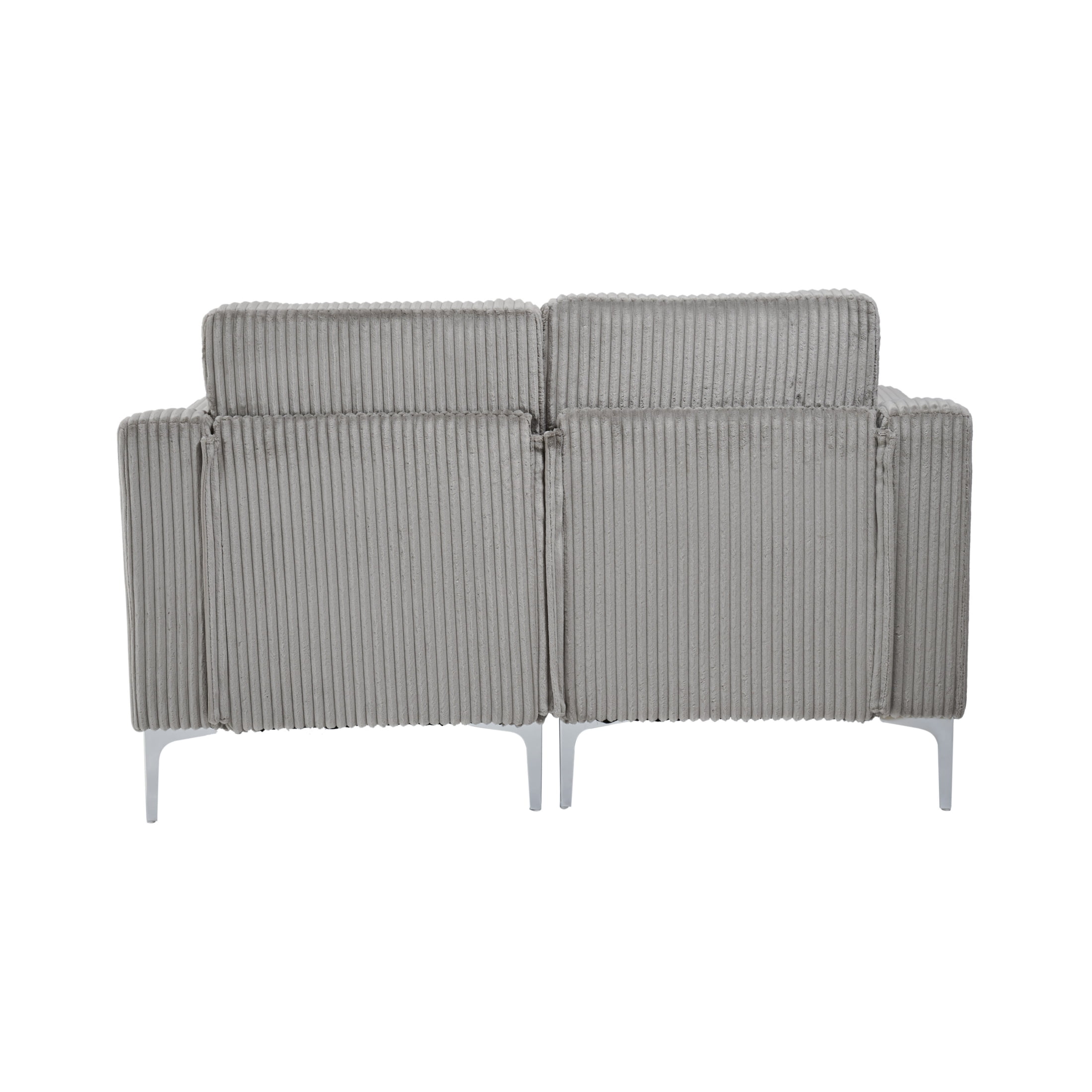 Vinform Loveseat Sofa 2-Seat for Small Space, Corduroy, Dark Gray