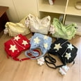 thumbnail image 6 of FENOHREFE Student School Bag Crossbody Bag Large Capacity Aesthetic Messengers Bag Women Star Pattern Shoulder Bag, 6 of 8
