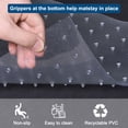 thumbnail image 5 of Uxcell Cat Carpet Protector, 8.2 Ft Plastic Pet Scratch Stopper for Carpet, Easy to Cut, From Scratching Rugs at Doorway, 5 of 6