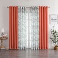 thumbnail image 2 of Biscayne Bay 4Pc Floral Sheer Grommet Top Curtains, Cozy and Elegance, 2 of 8