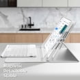 thumbnail image 3 of Funda con Teclado JKSML para iPad Generación 9/8/7 de 10.2" Bluetooth Gris, 3 of 8