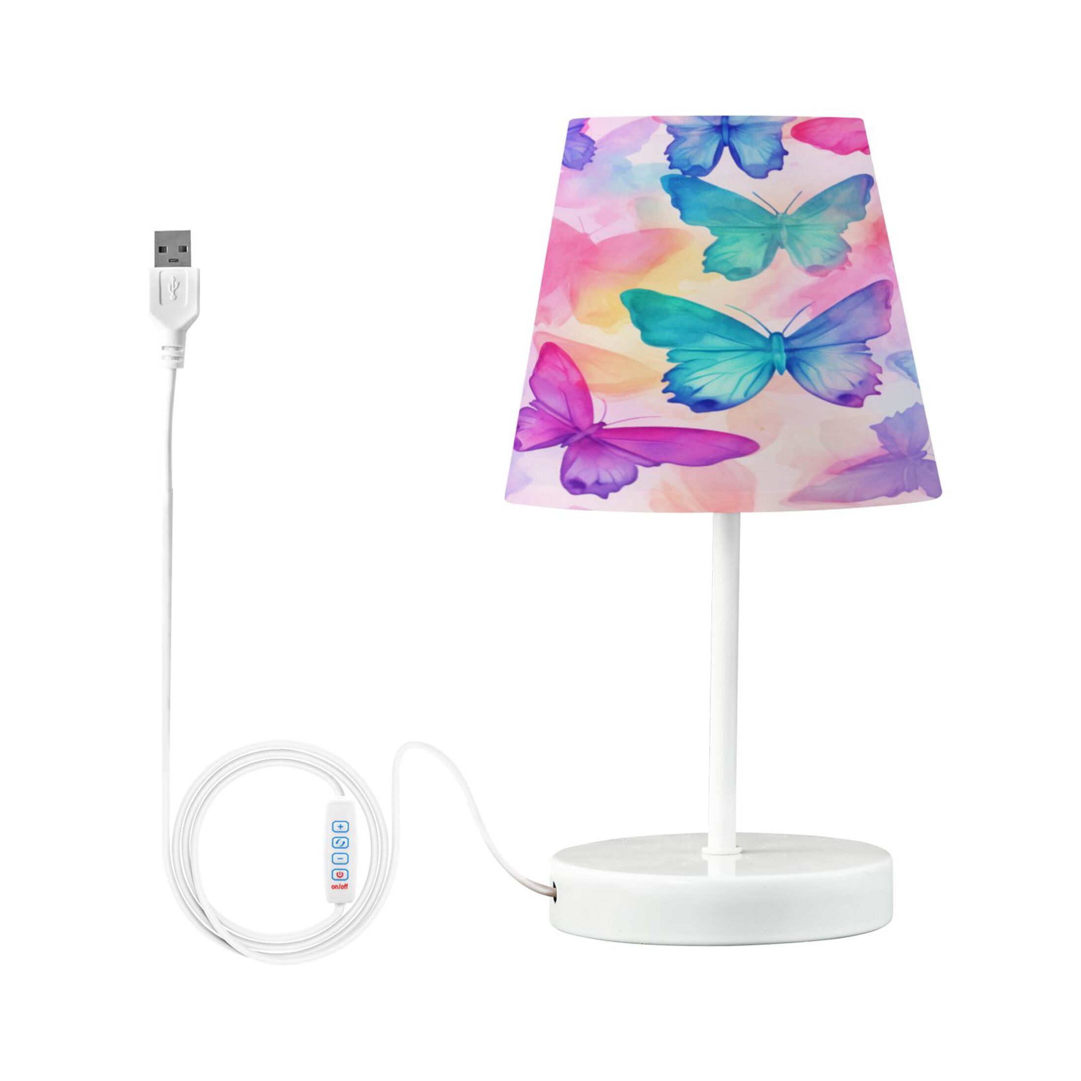 Gorgeous Butterfly Desk Lamp LED Table Nightstand Lamps with 3 Color Temperatures for Home Bedroom Living Room Decor 8x12