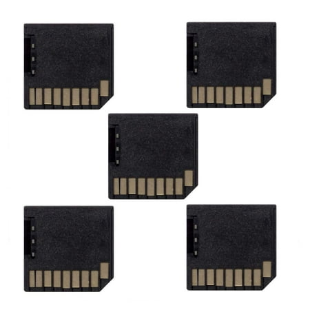 Cablecc 5pcs Micro SD TF to SD Card Kit Mini Adaptor Low Profile for Extra Storage MacBook Air/Pro/Retina