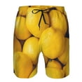 thumbnail image 3 of Pofeuu Ripe Yellow Lemon Prin Men's Swim Trunks Quick Dry Bathing Suit Swimming Board Shorts Mesh Lining Beach Swimwear-X-Large, 3 of 6