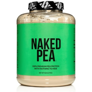 Naked Pea - 5LB 100% Pea Protein Powder From U.S. and Canadian Farms, Unflavored Vegan Pea Protein Isolate - 76 Servings