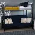 thumbnail image 1 of Walker Edison Contemporary Metal Twin Bunk Bed Frame in Black, 1 of 6