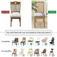 thumbnail image 5 of Chair Seat Covers set of 4 Stretch Printed Chair Covers for Dining Room Square Removable Washable Chair Protector Seat Cushion Slipcovers for Kitchen Office, 5 of 6