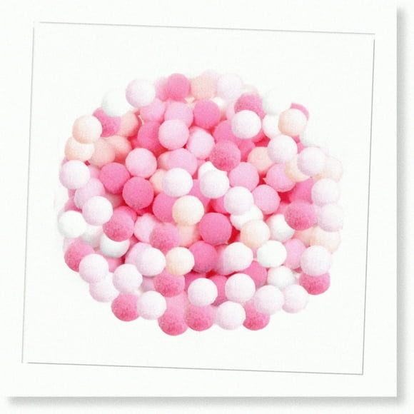 Rainbow Fuzzies - 300 Large Multicolor Pom Poms for DIY Arts & Decor, 1 inch Balls for Endless Creativity!