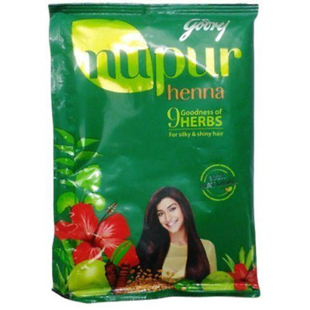 400g XXL Godrej Nupur Henna 9 Herbs 100 Natural Conditioning Powder