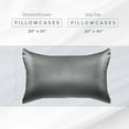 thumbnail image 5 of Elegant Comfort 6-PACK Cooling Viscose Satin Pillowcase Set with Hidden Zipper closure, Silky Smooth for Best Hair and Skin Care-Beautiful Gift Box-6-Piece Satin Pillowcase Set, Standard/Queen, Gray, 5 of 8