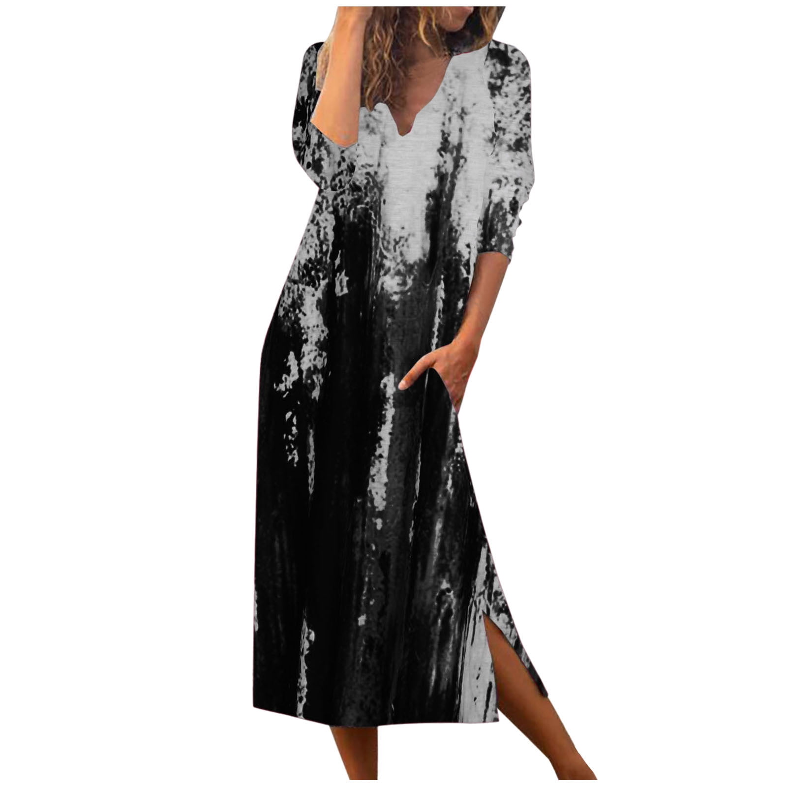 Tie dye t shirt maxi dress sale