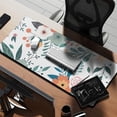thumbnail image 2 of Long Mouse Pads for Desk,Pioneer Flower Floral Print Pattern Desk Mats on Top Of Desks, Desk Mouse Pad Extra Large with 3mm Non-Slip Base and Stitched Edge for Gaming,Office,Work,Home 35.4"x15.7", 2 of 6