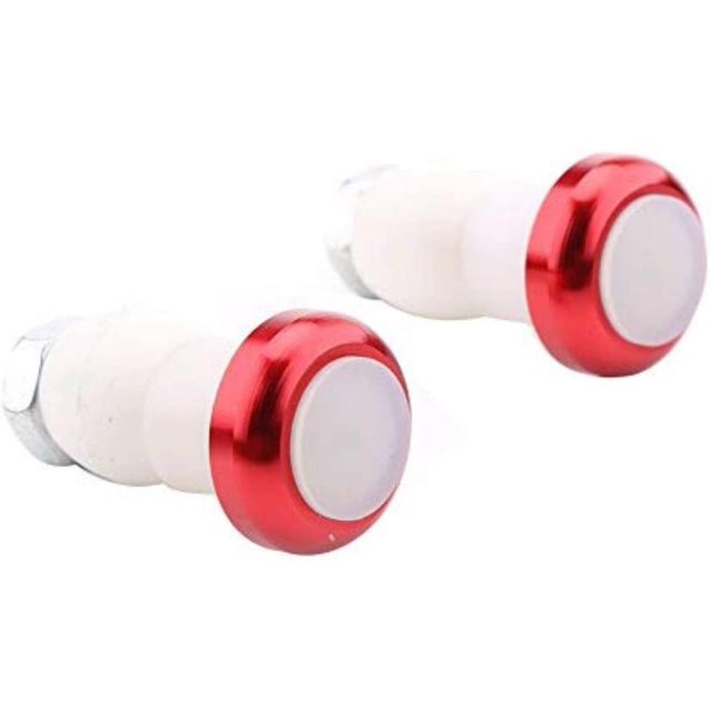 Par de luces indicadoras de bicicleta, luces de señal de giro, manillar, tapas de extremo de manillar, aleación de aluminio