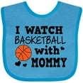 thumbnail image 3 of Inktastic I Watch Basketball with Mommy Boys Baby Bib, 3 of 4