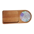 thumbnail image 3 of Elodie Coffee Platter Dessert Non-slip Fruit Bread Dinner Plate Storage Snack Food Dish geometric pattern, 3 of 8