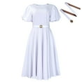 thumbnail image 2 of Women's Work Dress, Ruched Fishtail Dress Pleated Wedding Dresses A Line Dress, 2 of 8