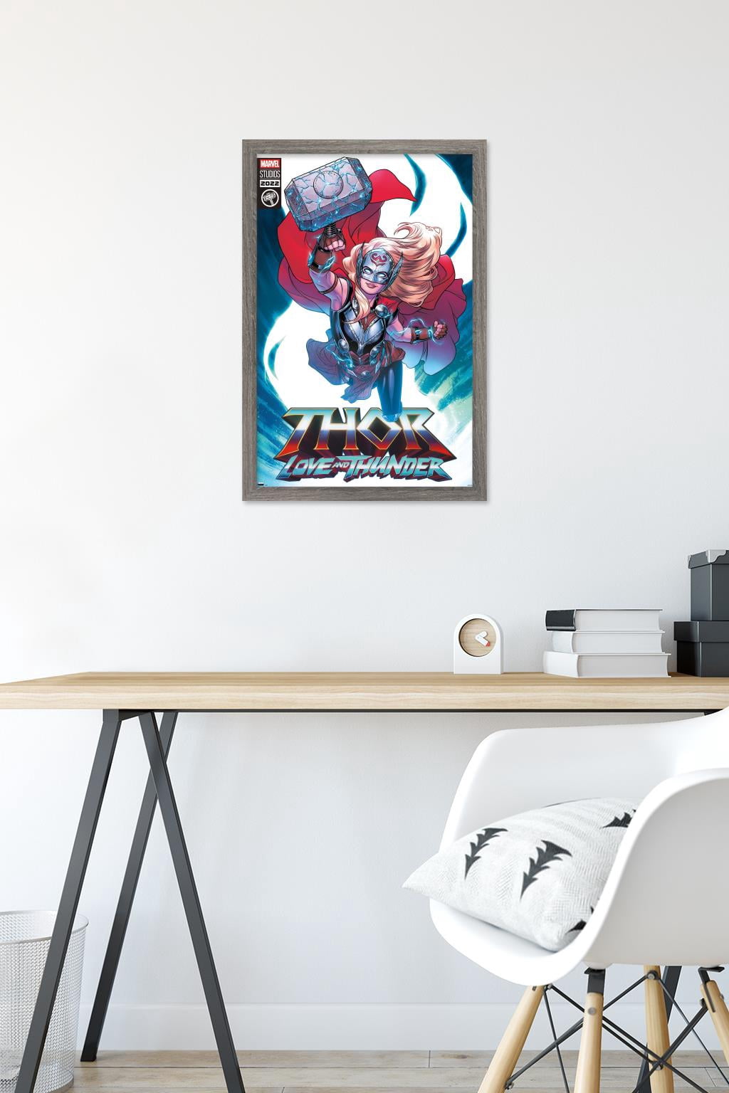 Marvel Thor: Love and Thunder - Mighty Thor Comic Wall Poster, 14.725" x 22.375" Framed