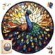 thumbnail image 1 of Puzles de madera Queenisray de 500 piezas con forma de pavo real para adultos, 1 of 7