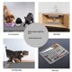 thumbnail image 3 of Rubber Large Cat Litter Mat - Kitty Litter Box mat - Silicone Litter Trapping Catcher Mat - Cat Supplies & Accessories for Indoor Cats (28" x 19.7") - Grey, 3 of 5