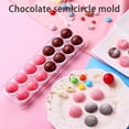 thumbnail image 4 of Kakformar Fr Bakning 1Pc Semi-Circular Sky Chocolate Mould Semi-Circular Spherical Baking Mould, 4 of 5