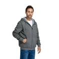 thumbnail image 2 of ororo Heated Fleece Hoodie for Men and Women with Battery, Unisex Heating Zip-Up Hoodie Jacket (Flecking Gray, 2XL), 2 of 9