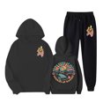 thumbnail image 1 of VBARHMQRT Womens Two Piece Outfits Plus Size Rave Outfits for Women Womens Two Piece Outfits Sets Hoodie Sweatshirt and Long Sweatpants Jogger Workout Set Fall Tracksuit Sweatsuits, 1 of 5