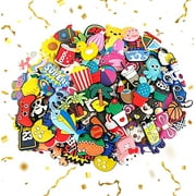IVASKY 45 Pcs Random Shoe Charms for Clogs, Multicolor Decoration Pins for Kids Boys Girls Men Women, Party Favor Gifts PVC Bulk Pack