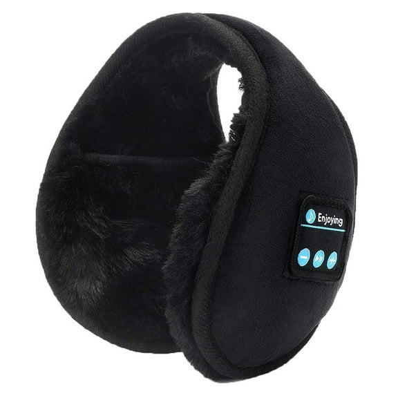 Wireless Warm Earmuffs with Bluetooth - Foldable, HD Speakers, Microphone, 5-Hour Playtime, IPX5 Waterproof - for Winter Sports, Travel, and Outdoor Activities