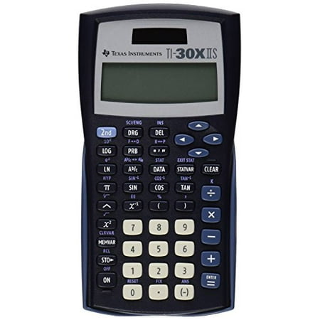 Texas Instruments TI-30X IIS 2-Line Scientific Calculator, Black with Blue (Best Scientific Calculator App)