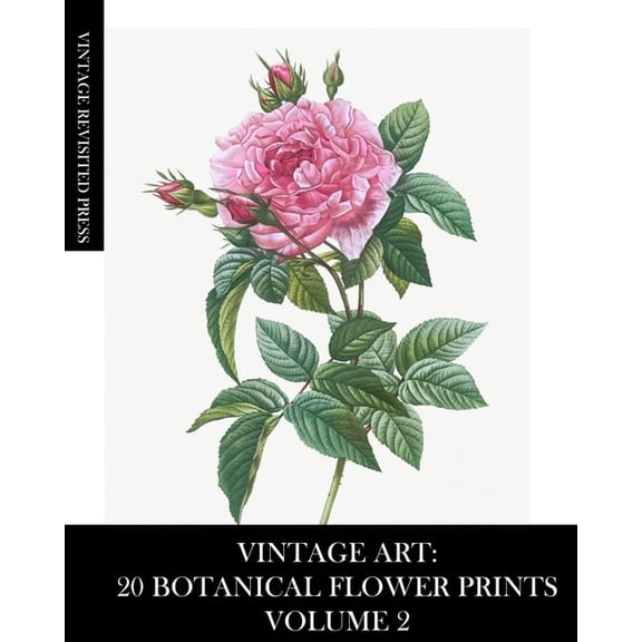 Vintage Art: 20 Botanical Flower Prints Volume 2: Ephemera for Framing, Collage and Decoupage, (Paperback)
