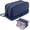 Navy #047, variant on Multi-Compartment Pen Pouch with Multiple Zipper Sections, Large Capacity Stationery Organizer Bag, Handheld Zipper Pencil Case for Desktop Storage