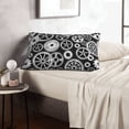 thumbnail image 6 of Rateoe Metallic Gears Pattern Pillow Covers with Invisible Zipper(Pillows are not Included) Standard Pillowcases-14"x20", 6 of 6