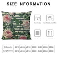 thumbnail image 5 of Shiartex Red and Pink Rose Throw Pillow Cover White Peony Camellia Hydrangea Blue Berries Eucalyptus Leaves Pattern Decorative Square Pillow Case for Home Bedroom Living Room Cushion Cover  White, 5 of 5