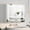 White- 2 Doors, variant on Hironpal Lighted Medicine Cabinet with Mirror,32" x 24" Bathroom Mirror Cabinet with Sockets & USB,2 Doors,Wall Mounted,White