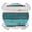 Turquoise, variant on Turquoise Teal Round Tablecloth for 36-44 Inch Tables, Fitted Table Cover with Elastic Edge, Farmhouse Retro Ombre Wooden Grain Waterproof Outdoor Table Cloth Protector for Patio Garden Dinner Picnic