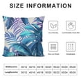 thumbnail image 5 of Chilfamy Summer Palm Leaf Throw Pillow Covers Home Decor Tropical Green Leaves Pillow Cover for Couch Seasonal Holiday Cushion Cover Pillow Case Plant Monstera Leaf 12x12in, 5 of 5