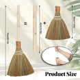 thumbnail image 2 of NexTone Wedding Broom for Jumping Ceremony, Handmade Natural Whisk Broom with Wooden Handle, Vietnamese Straw Soft Bristle Indoor Sweeper, Removable Design for Living Room, Bedroom Cleaning, 2 of 7